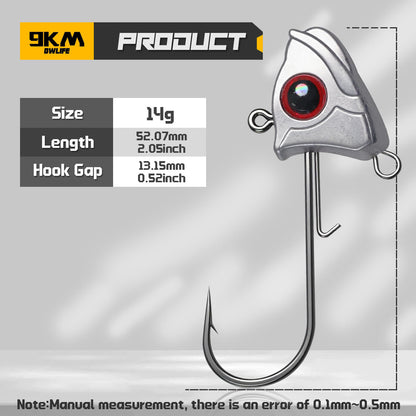 Fishing Jig Head Hook 15pcs