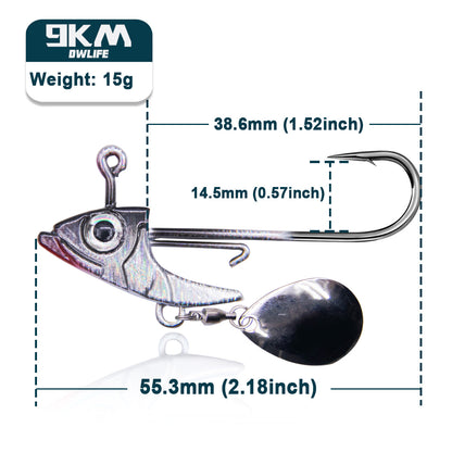 Fishing Swimbait Jig Head Hook Triangle Jig Head