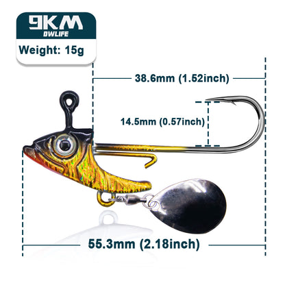 Fishing Swimbait Jig Head Hook Triangle Jig Head