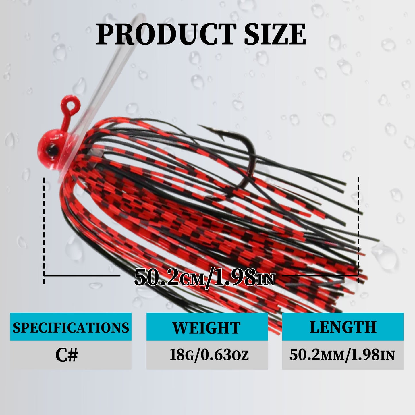 Chatterbait Jig Lure Rubber Jig Lure with PVC Blade