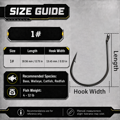 Drop Shot Hook 50pcs Round Bend Fishing Hook for Soft Plastic Worm Bass Wallye Fishing Drop Shot Rig