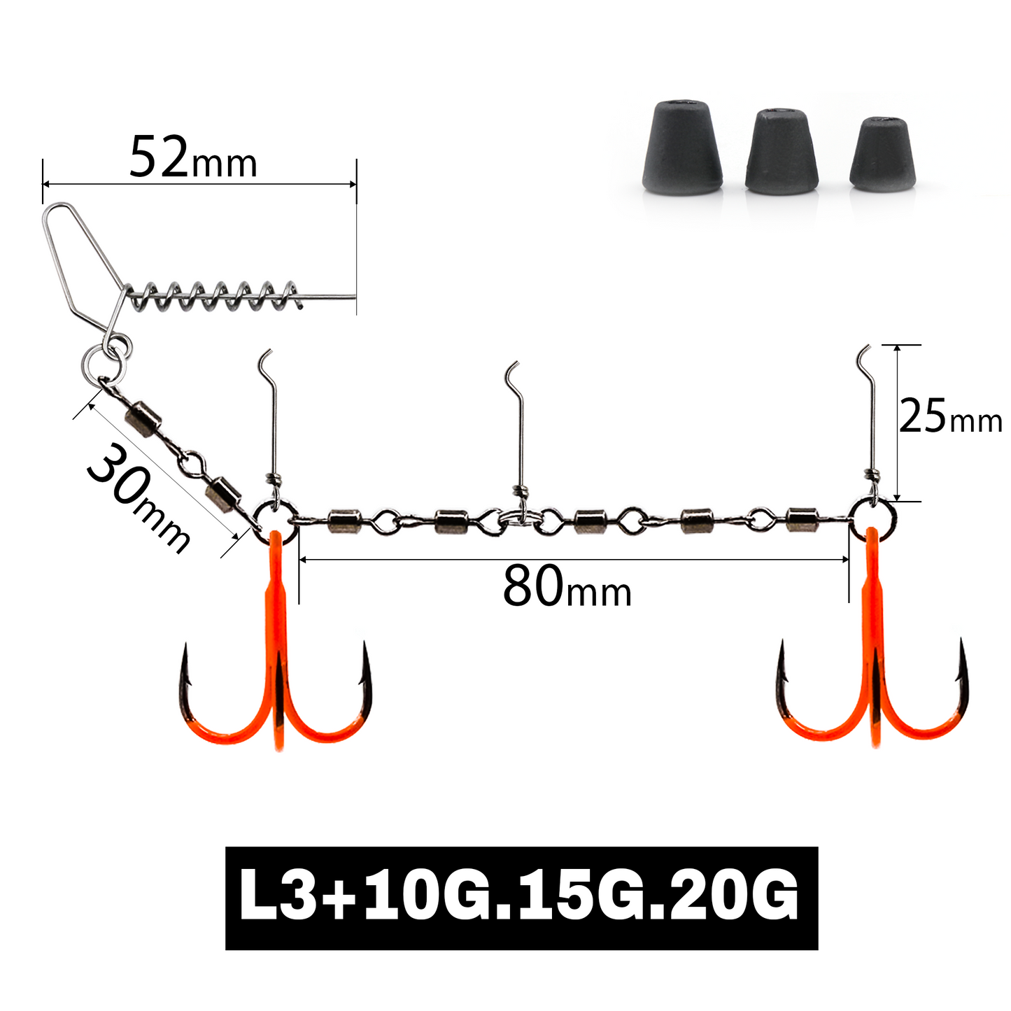 Stinger Rig with UVO Treble Hook