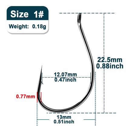 Drop Shot Hooks Barbed Hook