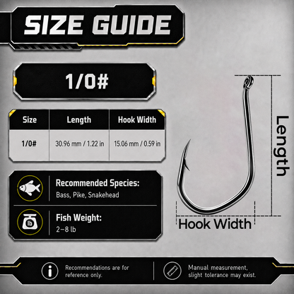 9KM Big Game Fishing Hook 20pcs Heavy Duty V-Bend Hook Strong Large Hook Saltwater Fishing