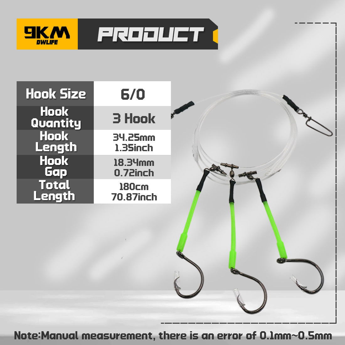 Deep Drop Snapper Rig Pre-Rigged Rigs Snapper Bottom Rig with Glow Tubes Circle Hook