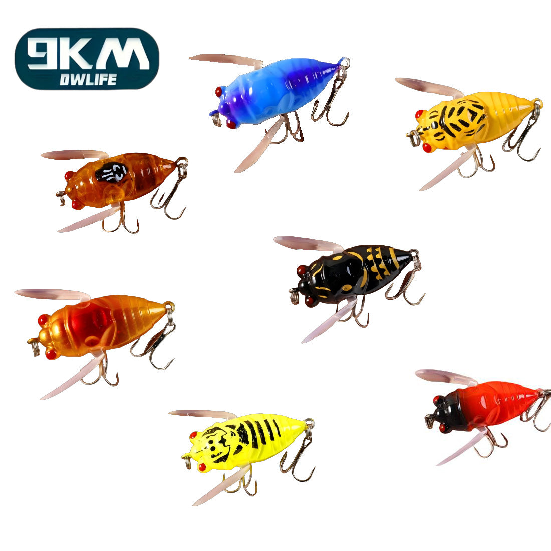 1pcs Cicada Fishing Catcher Fishing Tackle Realistic Cicada Shaped Fake Catching Reusable Swim Baits for Lake Pond