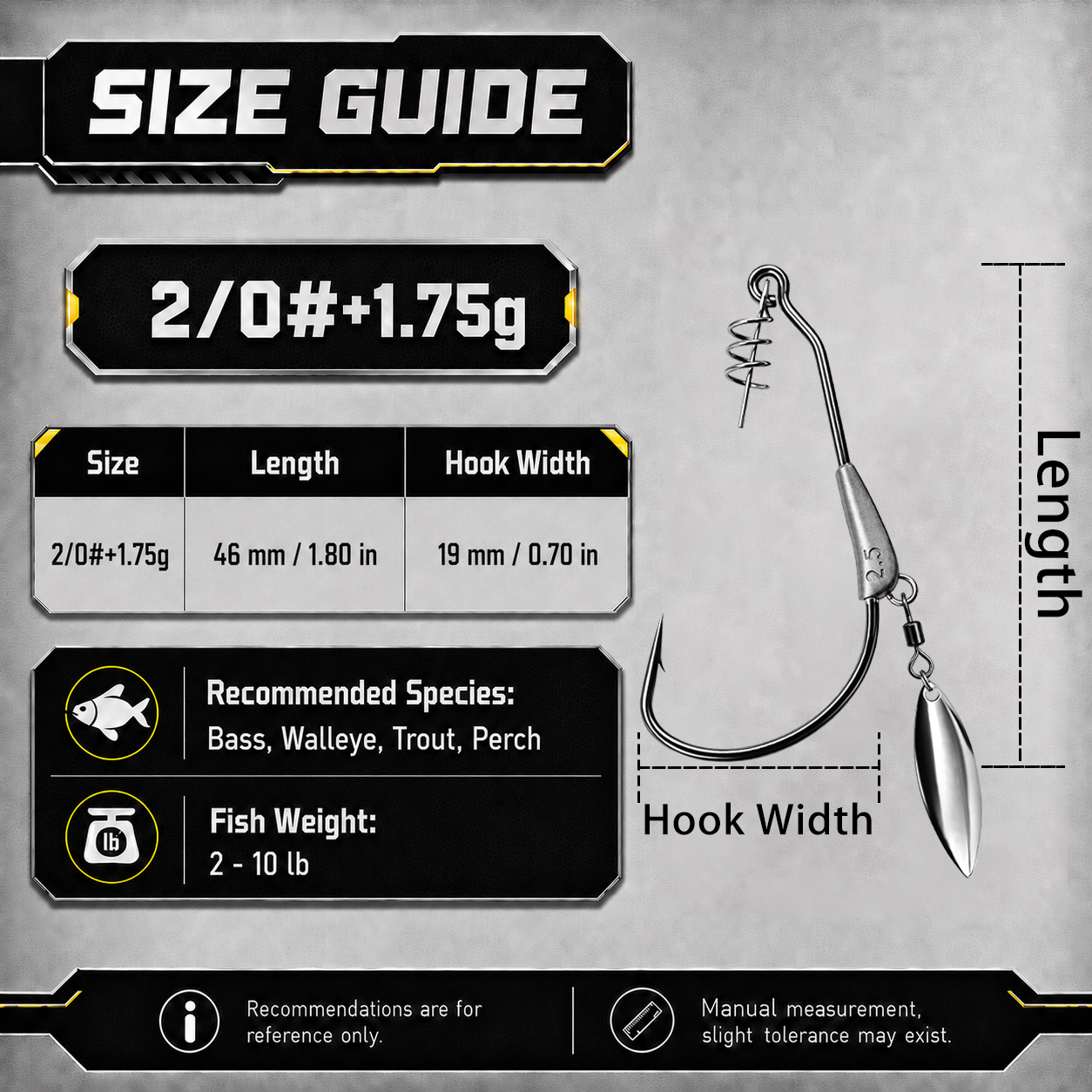 9KM Weighted Swimbait Hook with Underspin 12pcs Heavy Duty Weedless Worm Hook with Twist Lock Bass Fishing Hook
