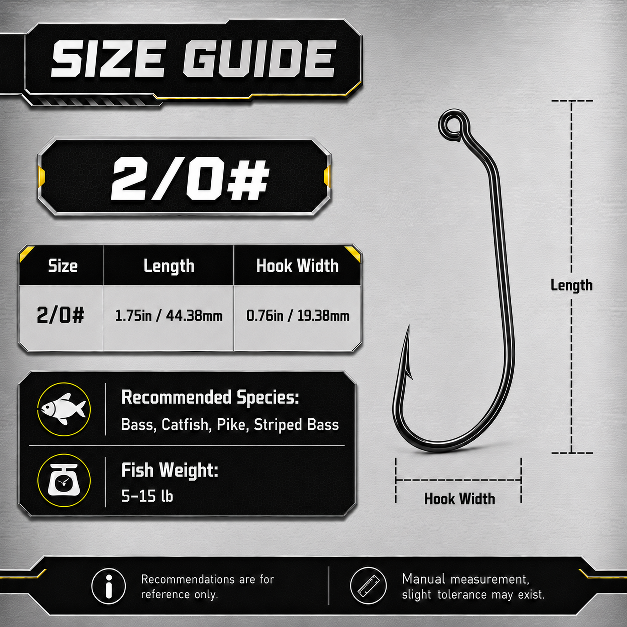 Heavy Duty Worm Hook 25-100pcs EWG Hook for Bass Fishing Soft Worm Plastic Lure Hook