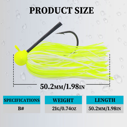 Chatterbaits Rubber Jig Lure PVC Blades Swimbait Jig