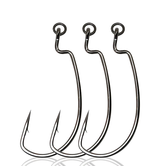 25PCS Ewg Fishing Hooks with Ring 