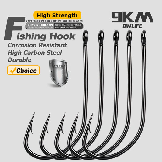 25Pcs Long Shank Fishing Hook