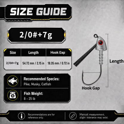 9KM Weedless Swimbait Jig Heads Hook 10pcs Swiming Jig Hook with with Fiber Weed Guard