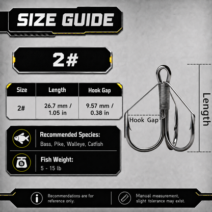 9KM Weedless Treble Hook 8pcs-24pcs Replacement Hooks for Baits Triple Hook with Weedless Wire Guard