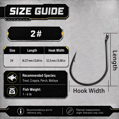 Drop Shot Hook 50pcs Round Bend Fishing Hook for Soft Plastic Worm Bass Wallye Fishing Drop Shot Rig