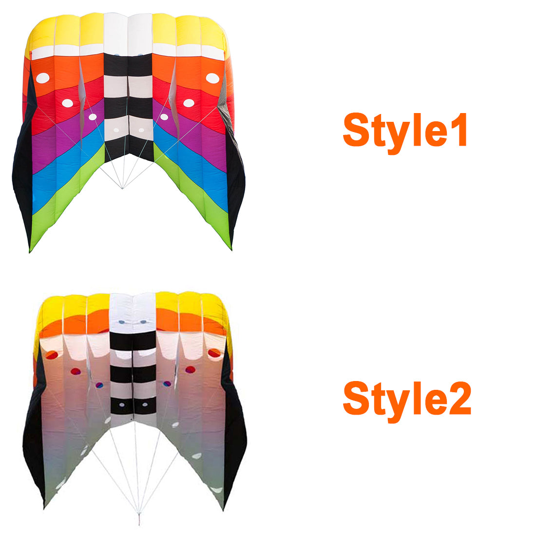 Kite Paperwork 9KM Flow Forms Pilot Lifter Kite 6㎡~12㎡ Single Line Parafoil Kite with ...