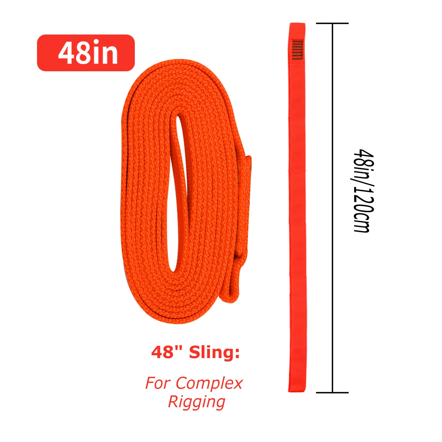 Climbing Sling 1-3pcs 16mm Nylon Webbing 22kN
