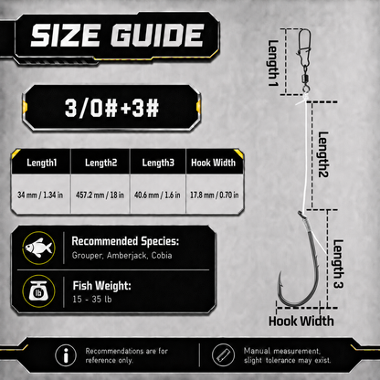 9KM Baitholder Fishing Hook Rig 10pcs Pre-Rigged Catfish Rig with Leader Line Double Barbed Long Shank Offset Hook Rig