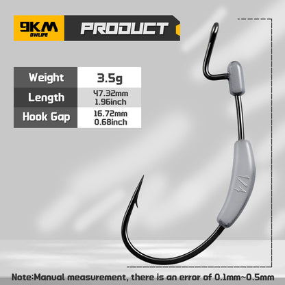 Ewg Hook with Weighted Worm Soft Hook