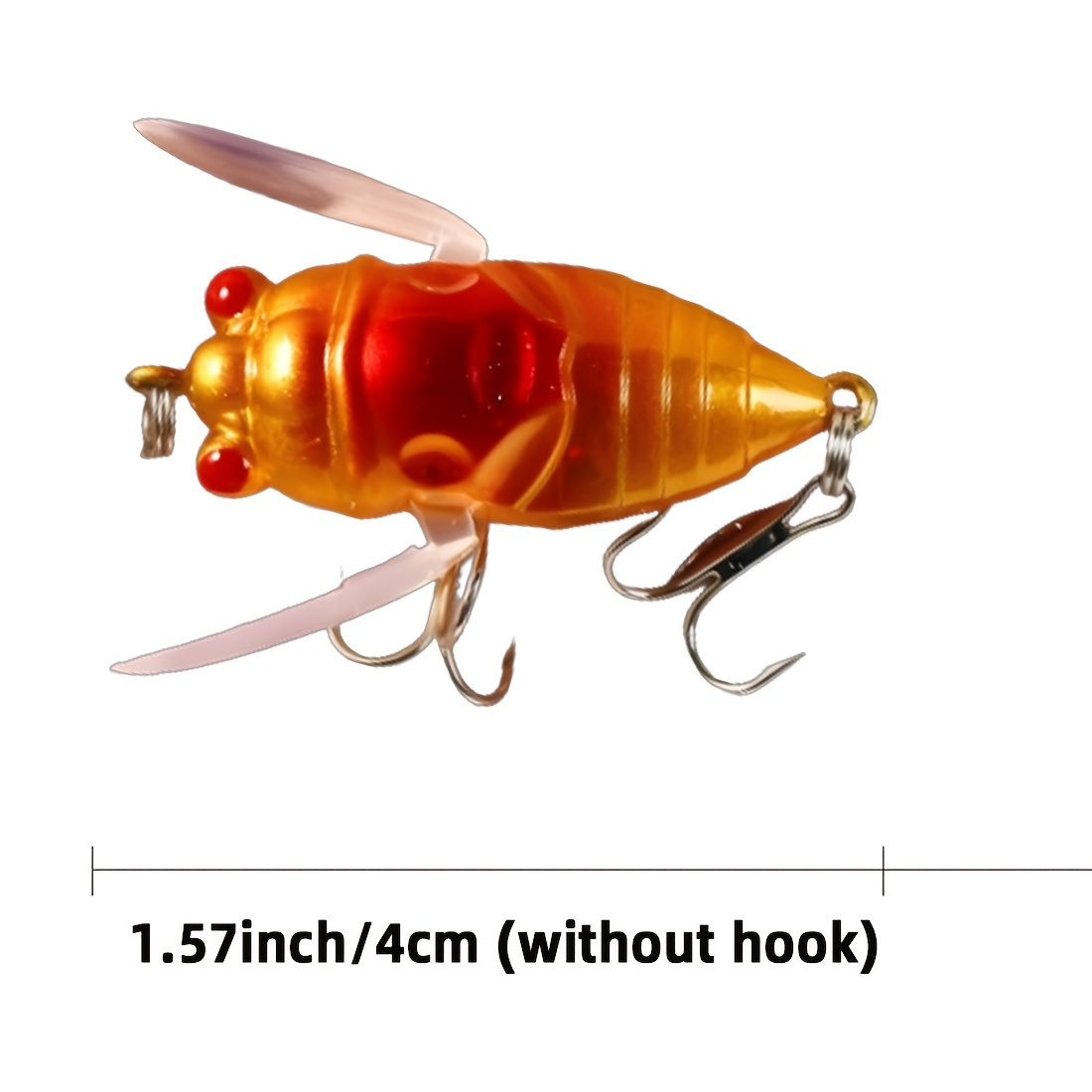 1pcs Cicada Fishing Catcher Fishing Tackle Realistic Cicada Shaped Fake Catching Reusable Swim Baits for Lake Pond