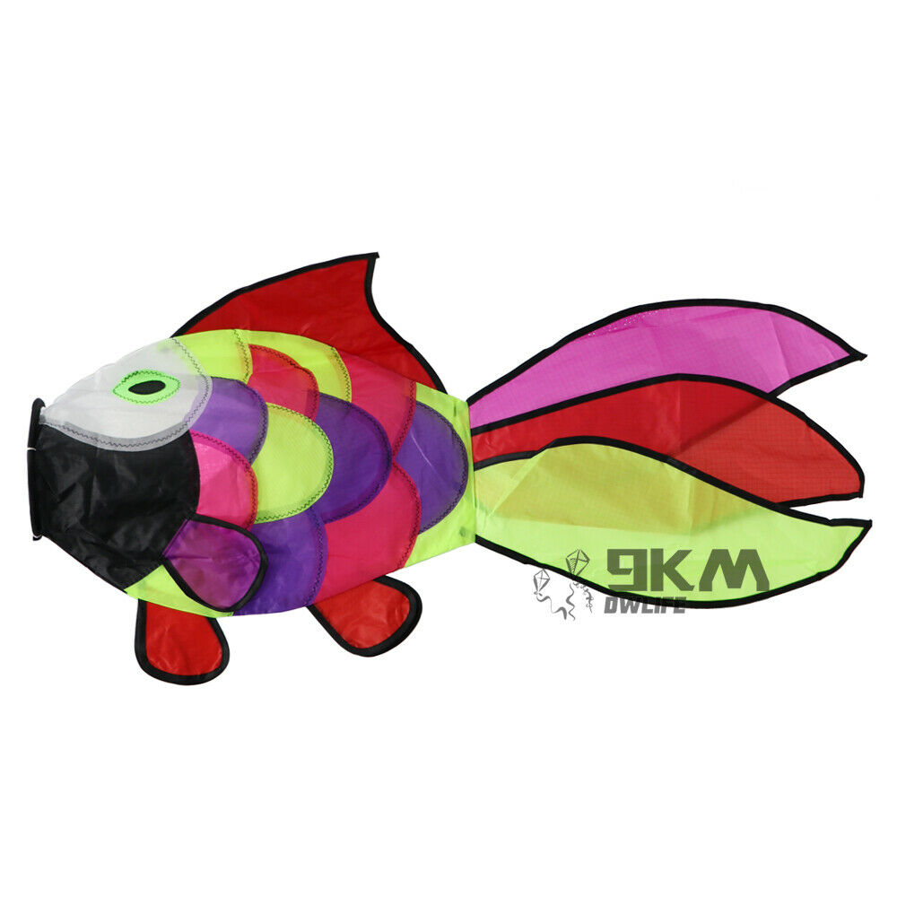 32in Rainbow Fish Windsock Spinner