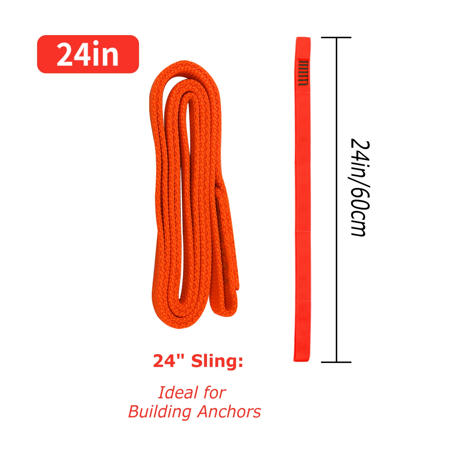 Climbing Sling 1-3pcs 16mm Nylon Webbing 22kN