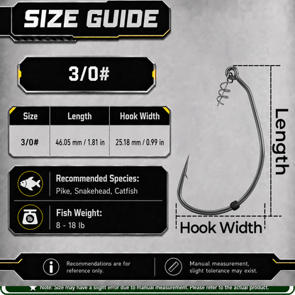 9KM Weedless Swimbait Hook 25pcs Extra Wide Gap Swimbait Hook with Bait Stopper Beads