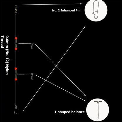 3 Way Swivel Connectors Fishing Catfish Rig