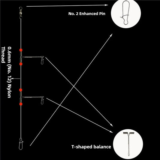 3 Way Swivel Connectors Fishing Catfish Rig