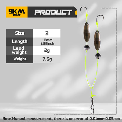 9KM Carp Fishing Accessaries with Hook