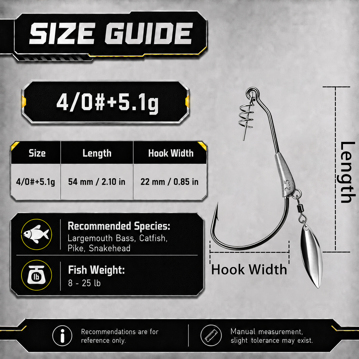 9KM Weighted Swimbait Hook with Underspin 12pcs Heavy Duty Weedless Worm Hook with Twist Lock Bass Fishing Hook