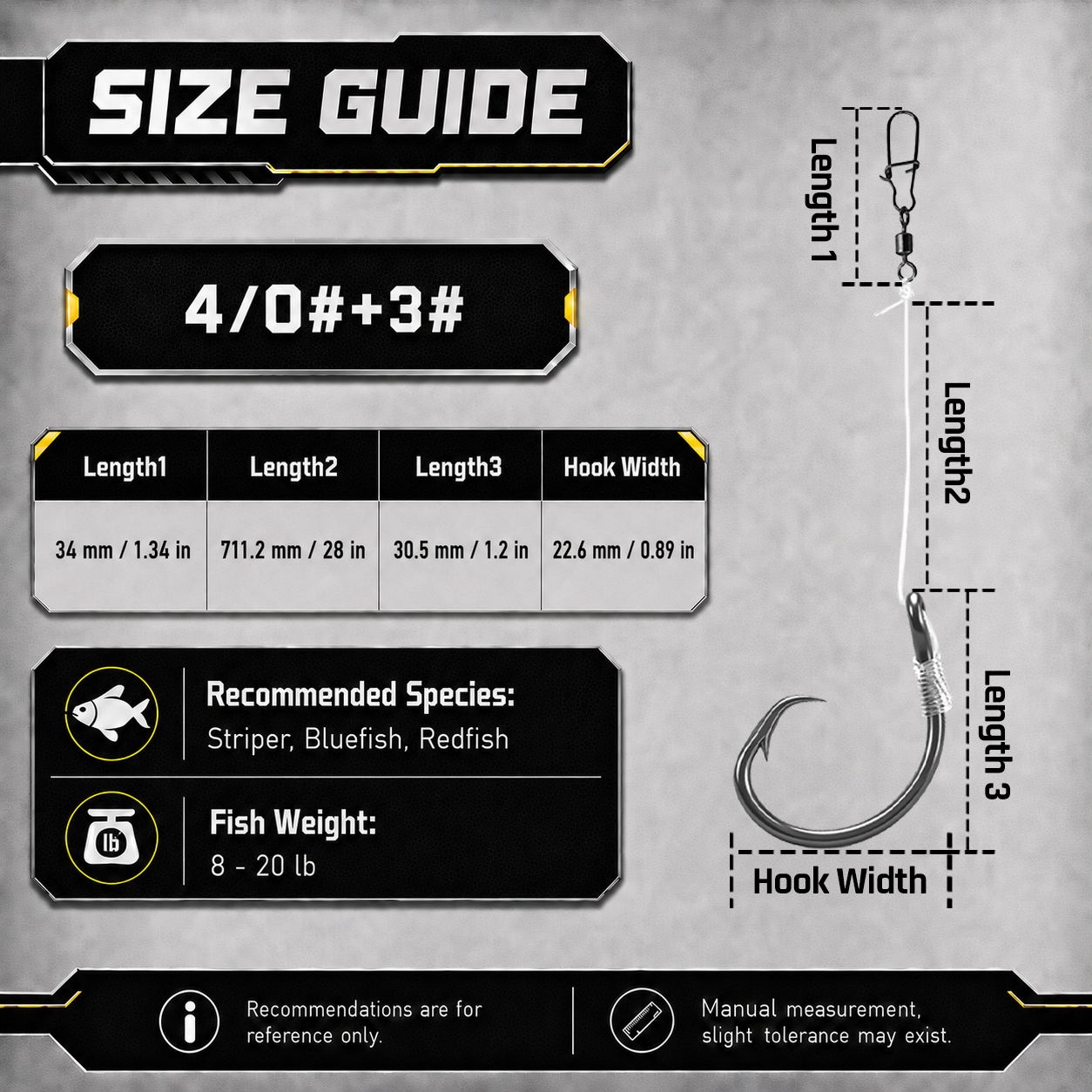 9KM Pre-Tied Inline Circle Hook 5-10pcs 4X Strong Non-Offset Fishing Hook with Leader Line for Surf Rig Saltwater