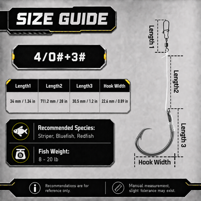 9KM Pre-Tied Inline Circle Hook 5-10pcs 4X Strong Non-Offset Fishing Hook with Leader Line for Surf Rig Saltwater