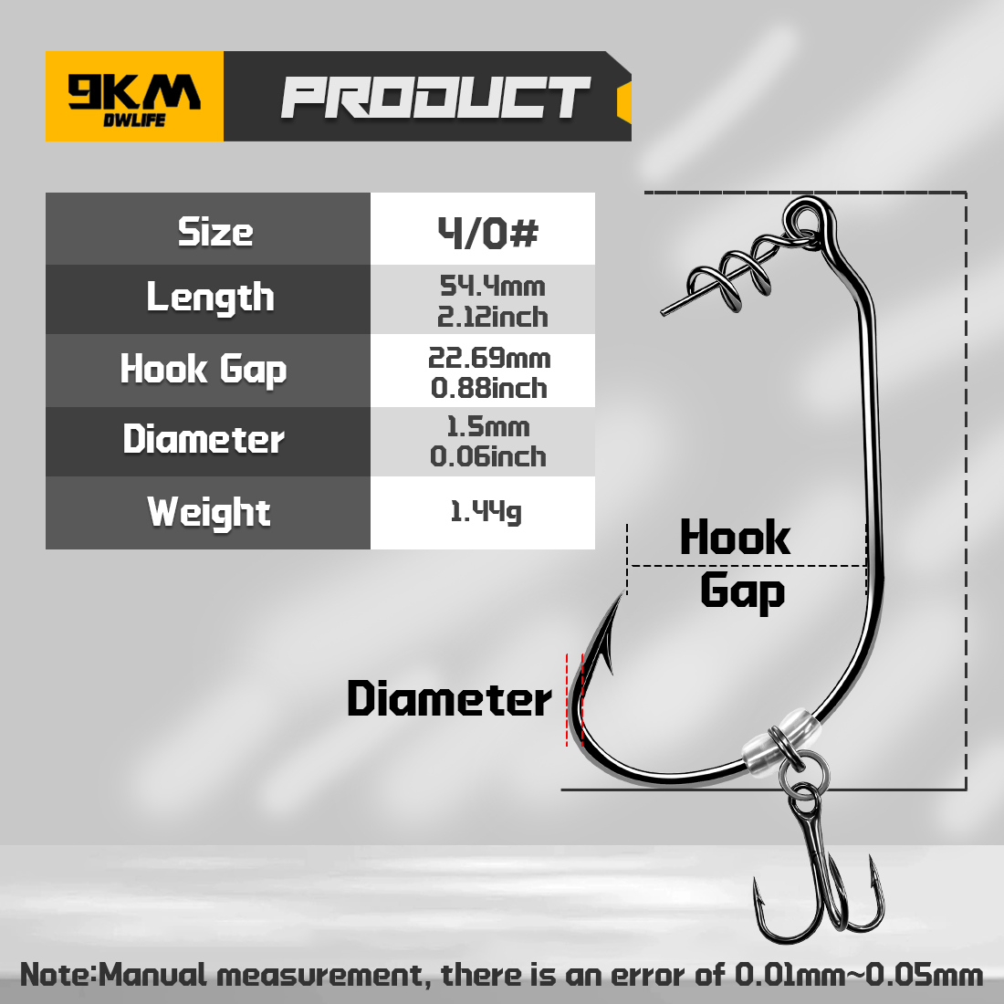 Swimbait Hooks with Stinger Treble Hook 10Pcs Weedless Twist Lock & Bait Stopper Worm Hooks