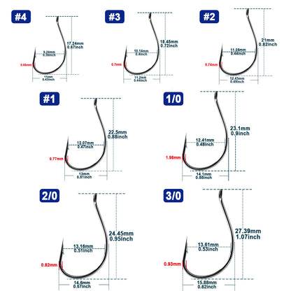 Drop Shot Hooks Barbed Hook