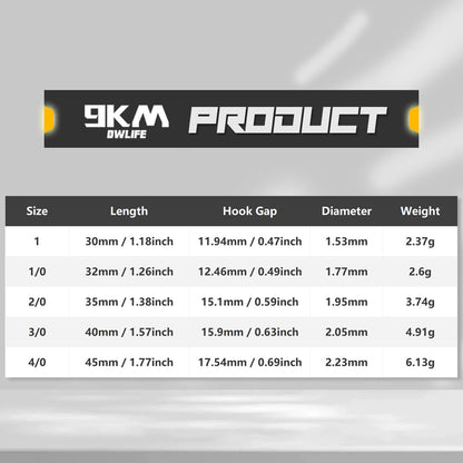 Fishing Hook Big with Swivel&Spoon Live Bait Hook Circle Hooks