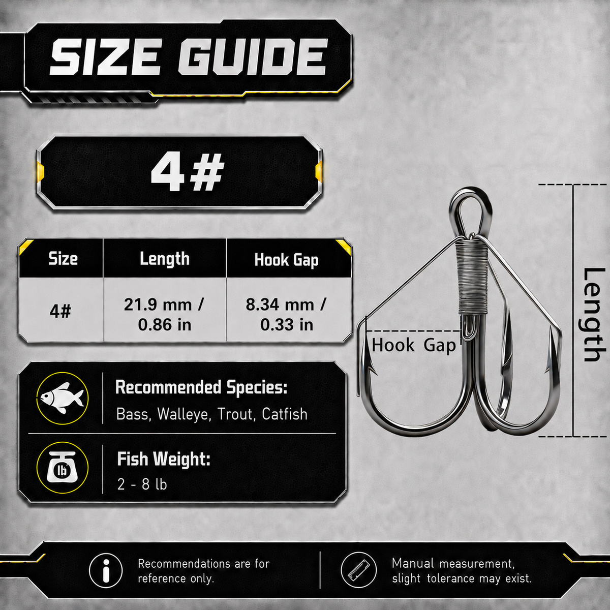 9KM Weedless Treble Hook 8pcs-24pcs Replacement Hooks for Baits Triple Hook with Weedless Wire Guard