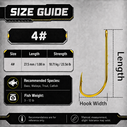  Long Shank Baitholder Hook 25-100pcs Double Barbed Gold Hook Offset Live Bait Hook