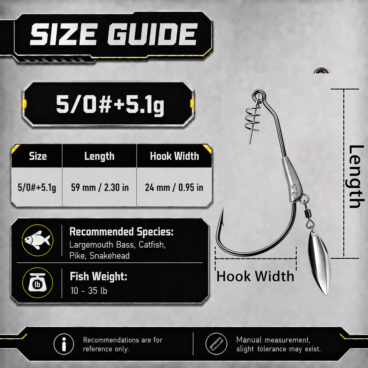 9KM Weighted Swimbait Hook with Underspin 12pcs Heavy Duty Weedless Worm Hook with Twist Lock Bass Fishing Hook