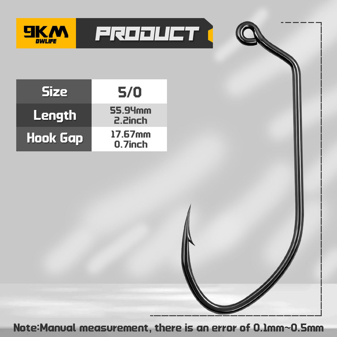 60-Degree Aberdeen Jig Hooks Long Shank Fishing Hooks for Crappie Panfish Swimbait