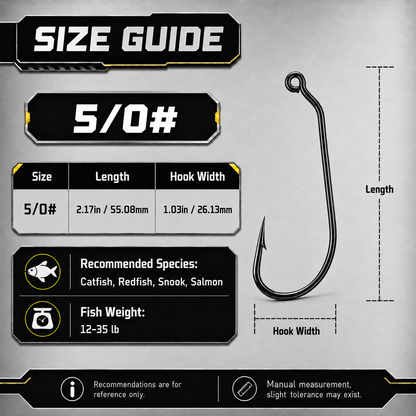 Heavy Duty Worm Hook 25-100pcs EWG Hook for Bass Fishing Soft Worm Plastic Lure Hook
