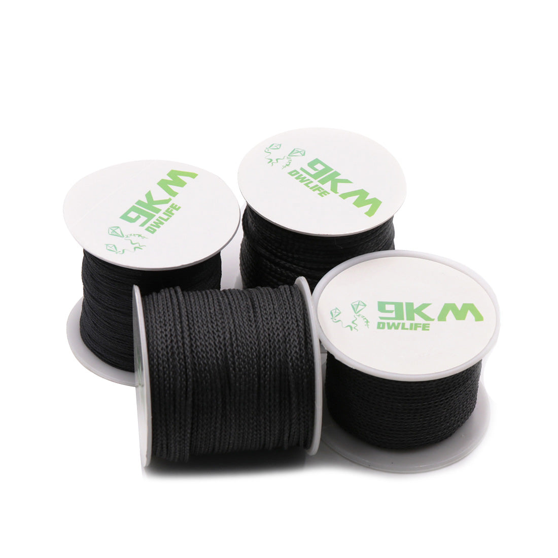 50lb~1500lb Black Braided Kevlar Line (Small Roll) – 9km-dwlife