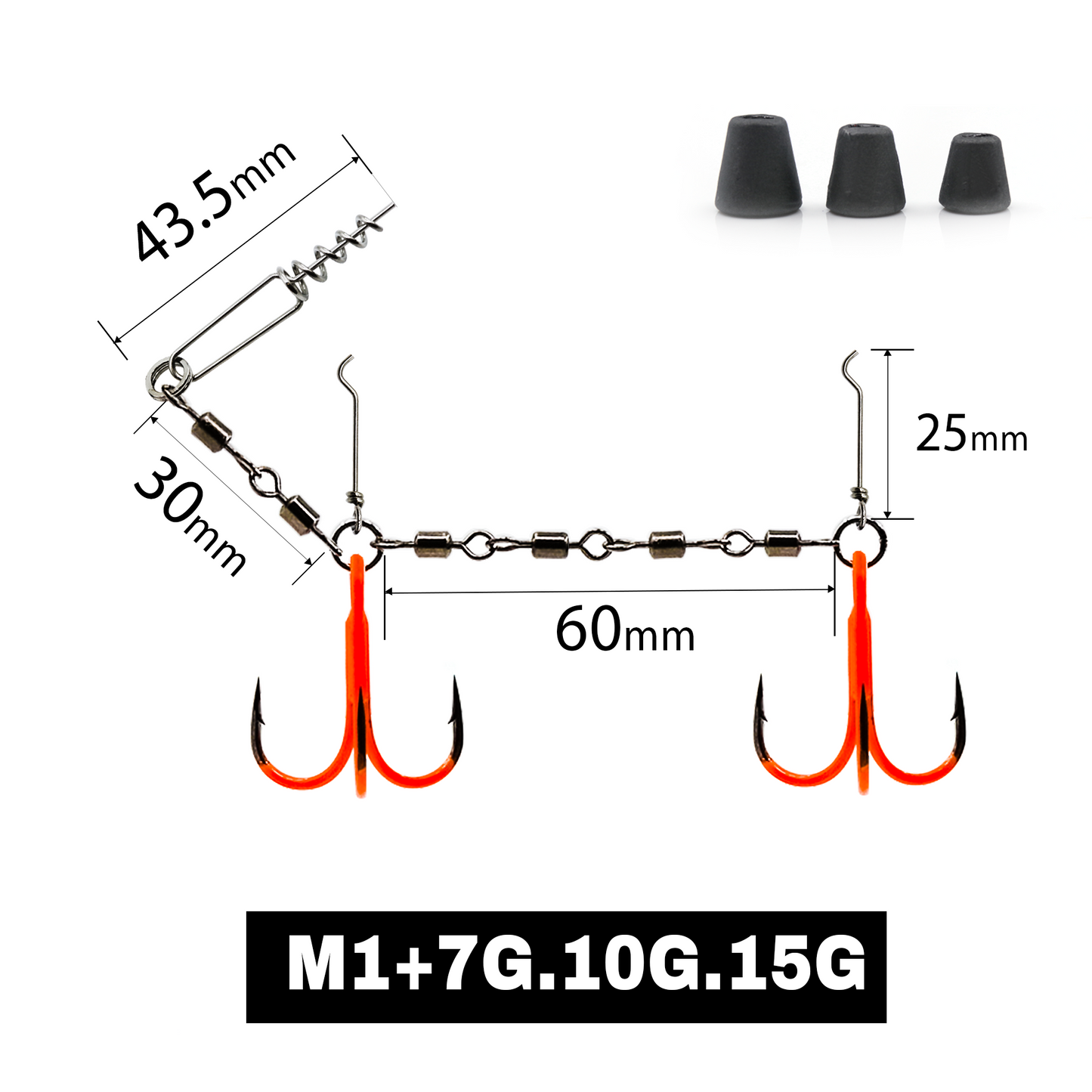 Stinger Rig with UVO Treble Hook