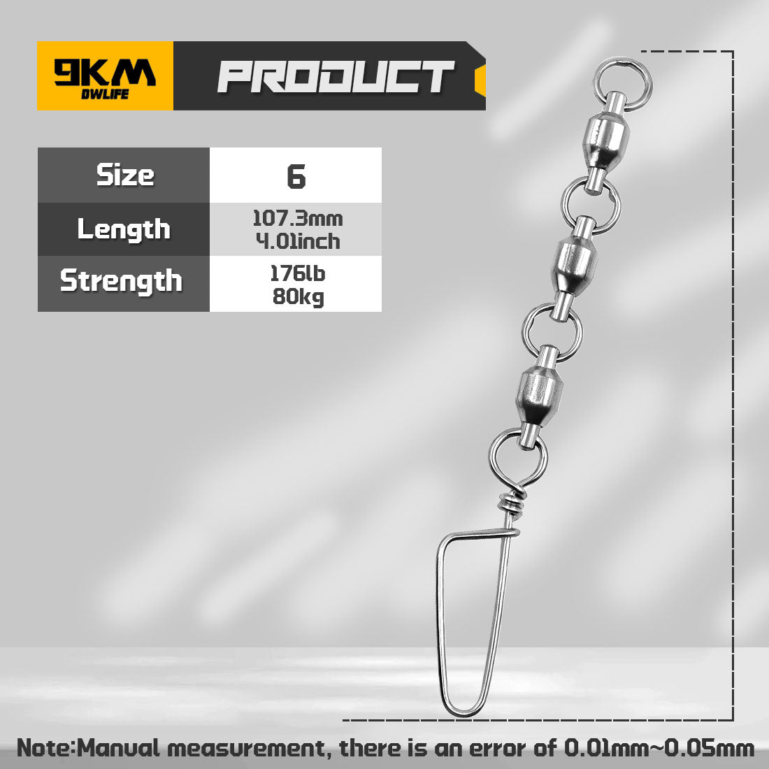 3 Joint Ball Bearing Swivel Snap 5pcs