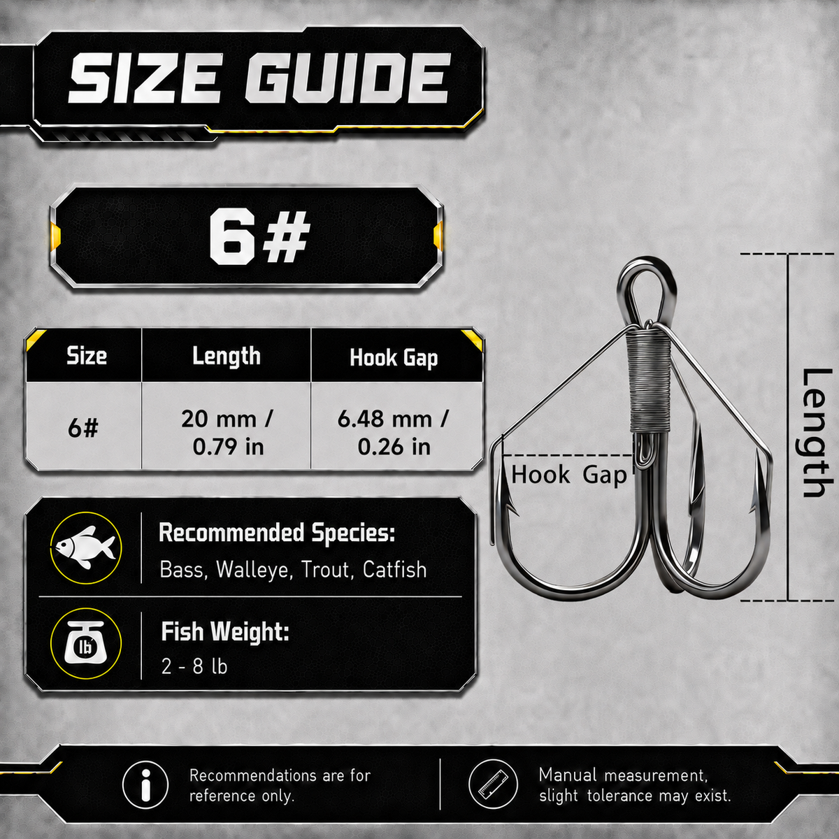 9KM Weedless Treble Hook 8pcs-24pcs Replacement Hooks for Baits Triple Hook with Weedless Wire Guard