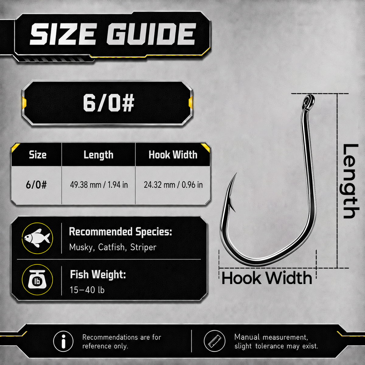 9KM Big Game Fishing Hook 20pcs Heavy Duty V-Bend Hook Strong Large Hook Saltwater Fishing
