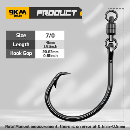 Circle Hooks with Swivels