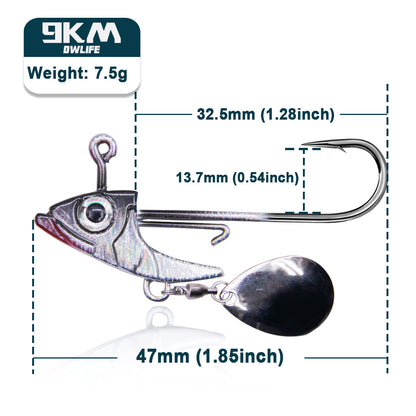 Fishing Swimbait Jig Head Hook Triangle Jig Head