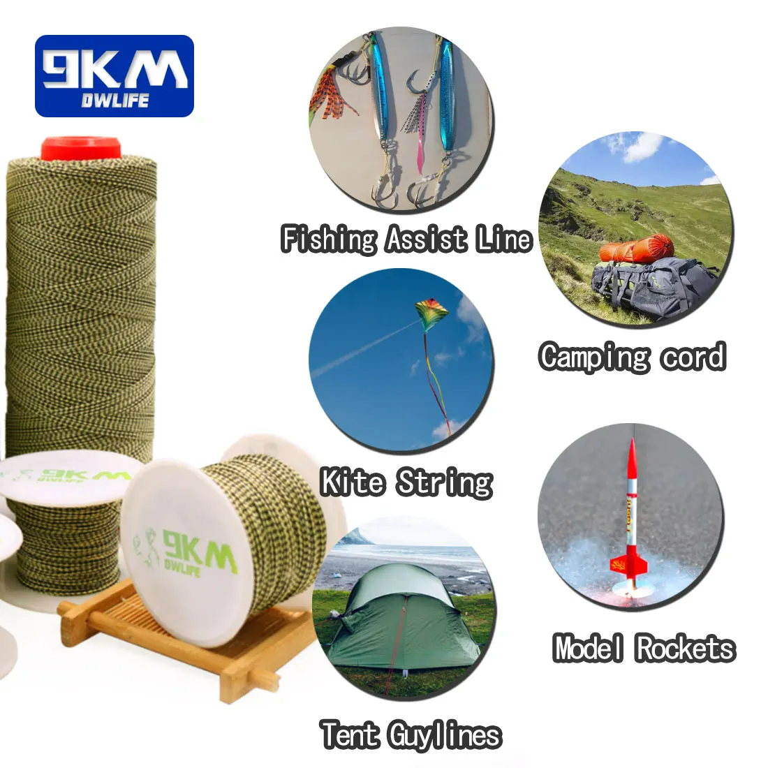 400 lb test braided fishing line 80lb-400lb Braided Kevlar Line (Small Roll) – 9km-dwlife