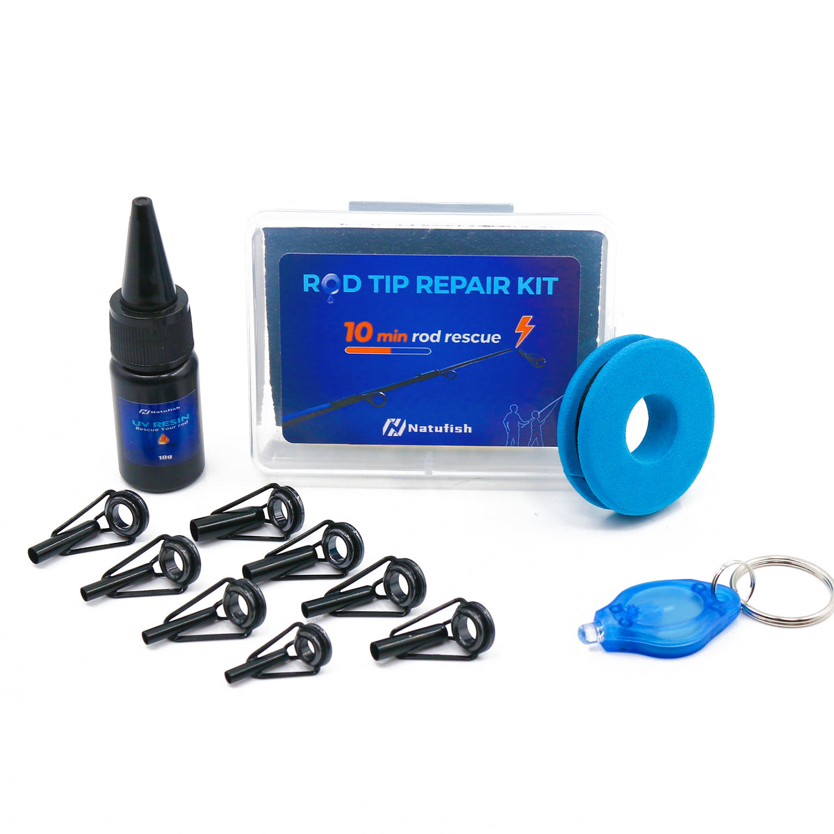 Rod Tip Fix 8Pcs Fishing Rod Tips Repair Kit Thicker Version โ 9km-dwlife