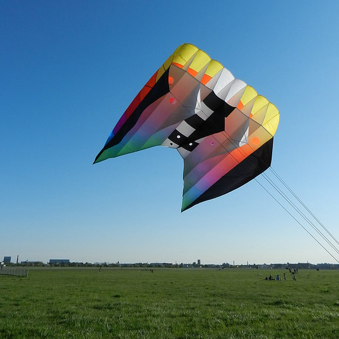 9KM Flow Forms Pilot Lifter Kite 6㎡~12㎡ Single Line Parafoil Kite with ...